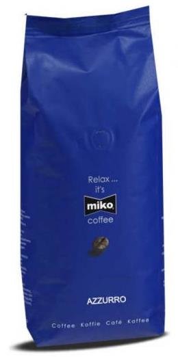 Miko Azurro 1кг кофе в зернах пакет 80/20