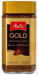 Кофе растворимый Melitta Gold 200 г стеклянная банка