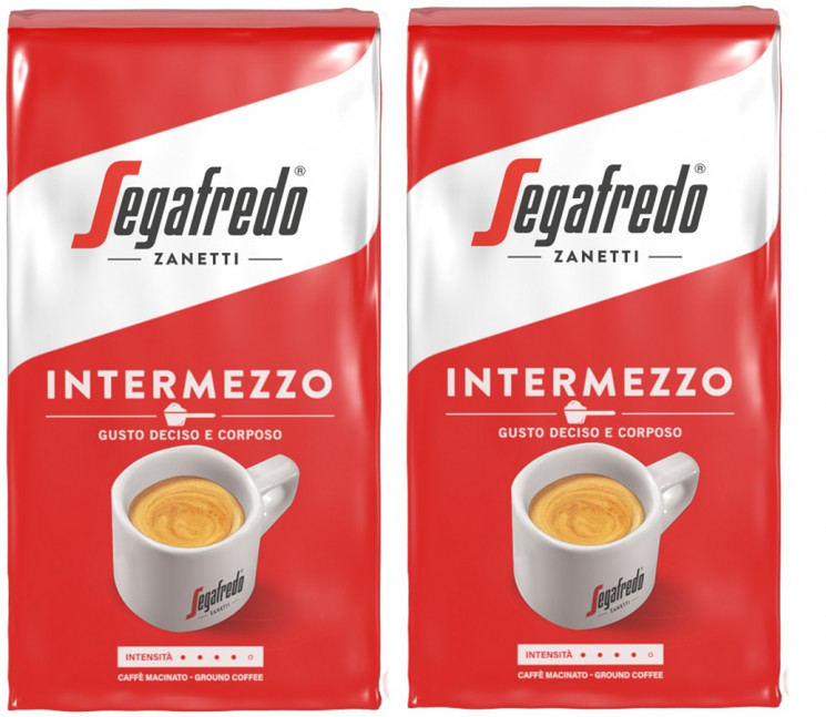 Segafredo Intermezzo 250г кофе молотый (2 штуки)