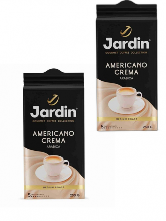Jardin Americano Crema кофе молотый 250 г 2 штуки