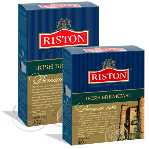 Riston Ирландский завтрак черный чай картонная упаковка 100 г