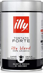Illy Moka Forte кофе молотый 250г ж/б темная обжарка