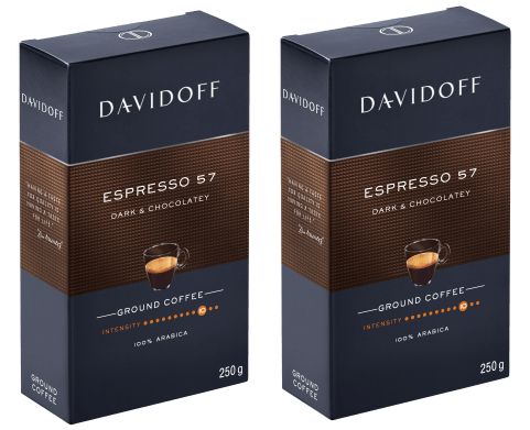 Davidoff Espresso 57 Dark and Chocolatey кофе молотый 250г в/у (упаковка 2 шт)