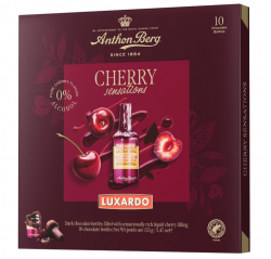 Anthon Berg Luxardo  10 бутылочек из тёмного шоколада  вишнёвой начинкой 155 г