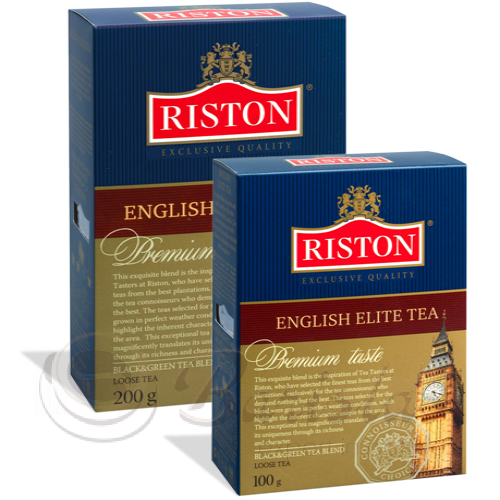 Riston Элитный черный чай картонная упаковка 100 г