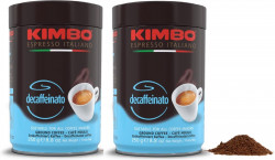Кимбо Decaffeinato кофе молотый 250г ж/б (упаковка 2 шт)