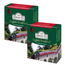 Ahmad English Breakfast 2г х 100 пак  черный чай (2 упаковки)