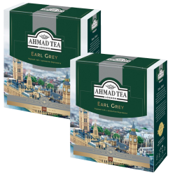 Ahmad Earl Grey 2 г х 100 пак черный ароматизированный чай (2 упаковки)