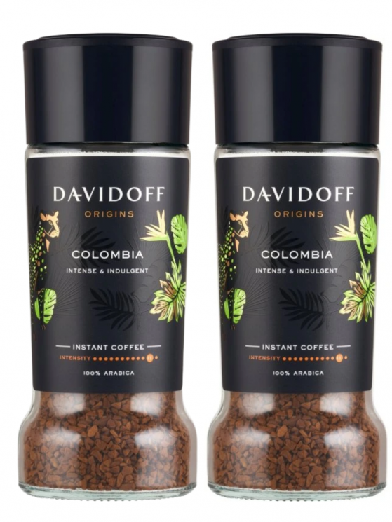 Davidoff Columbia кофе растворимый 90 г упаковка 2 штуки