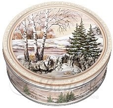 Сладкая сказка Зимний Пейзаж 2-в-1 сдобное печенье с кокосовой стружкой ж/б 400г