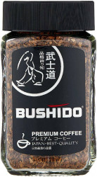 Кофе растворимый Bushido Black Katana стеклянная банка 100 г