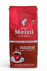 Julius Meinl Prasident 500 г кофе молотый арабика/робуста пакет
