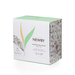 Newby Jasmine Blossom Цветок Жасмина  2 г х 50 пак. зеленый жасминовый чай картонная упаковка 100 г