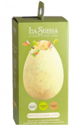 La Siussa Шоколадное яйцо (белый шоколад с фисташками и миндалем) 450гр
