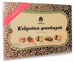 Сибирский Кедр Кедровая Фантазия Ассорти конфеты шоколадные подарочная упаковка 210г