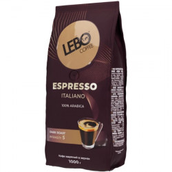 Lebo Espresso Italiano 100 % арабика кофе в зернах 1 кг