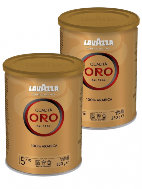 Lavazza Qualita Oro кофе молотый 250 г ж/б (уп 2 шт)