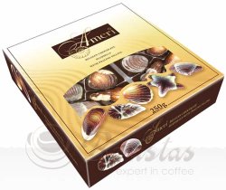 Ameri Ракушки 250г подарочная упаковка конфеты шоколадные
