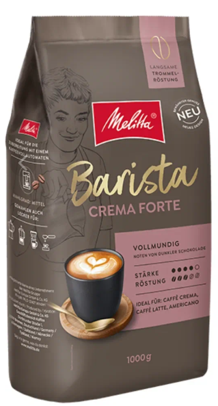 Melitta Barista Crema Forte кофе в зернах 1 кг  пакет