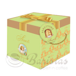 Ameri Panettone кулич с изюмом и апельсиновыми цукатами 900г в мятной шляпной коробке