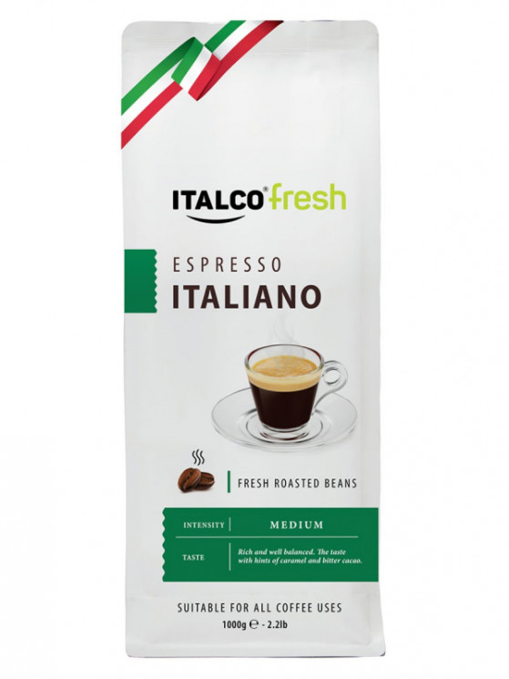 Italco Fresh Espresso Italiano кофе в зернах 1 кг
