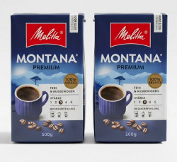 Melitta Montana Premium кофе молотый 500 г 2 пачки вакуумная упаковка