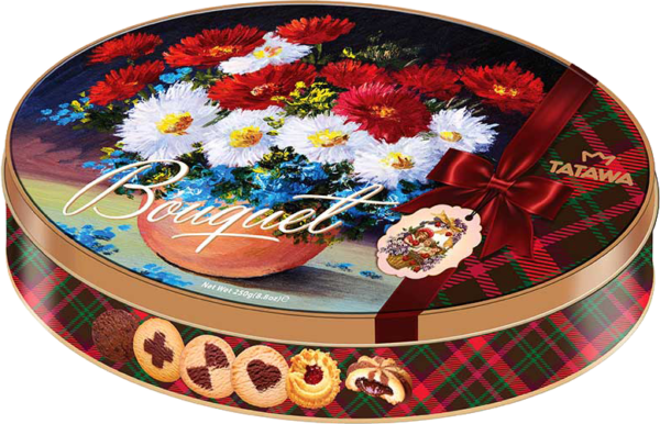 Tatawa Bouquet / Букет 250г ассорти сдобного печенье ж/б овал
