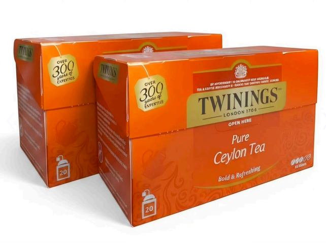Twinings Pure Ceylon 2г x 20 пак черный чай (упаковка 2 шт)