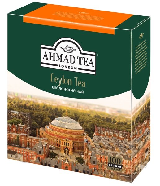 Ahmad  Ceylon Tea  2 г х 100 пак. черный чай картонная упаковка 200 г
