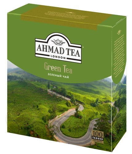 Ahmad  Green Tea  2 г х 100 пак. зеленый чай картонная упаковка 200 г